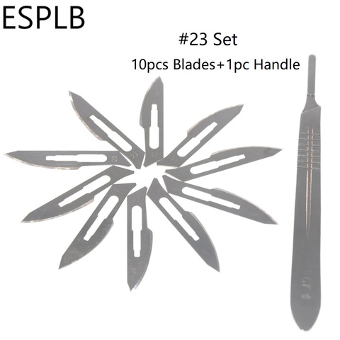 20pcs #11/22/23 Surgical Blades with Stainless Steel Handle for Animal Surgical Repair Knife ► Photo 1/6