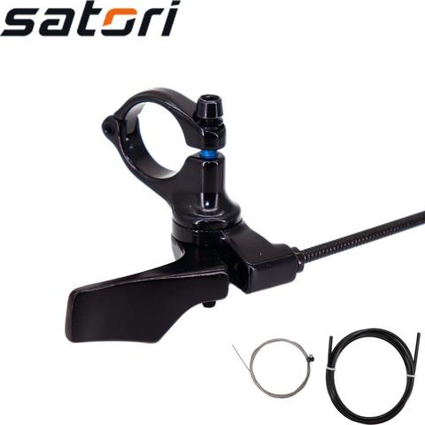 Satori Dropper Seatpost Lever Switch with Full Set Cable and Hose Southpaw Remote Control Seat Post Lever ► Photo 1/6