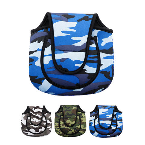 Waterproof Fishing Reel Bag Camo Spinning Wheel Bag protective case 1000 3000 8000 Spinning Fishing Reels Gear Bag Sea Tackle ► Photo 1/6