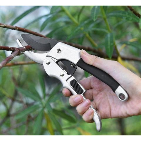 20cm Orchard Ratchet Plant trim horticulture Hand pruner cut secateur Shrub Garden Scissor tool anvil Branch Shear pruni ► Photo 1/6