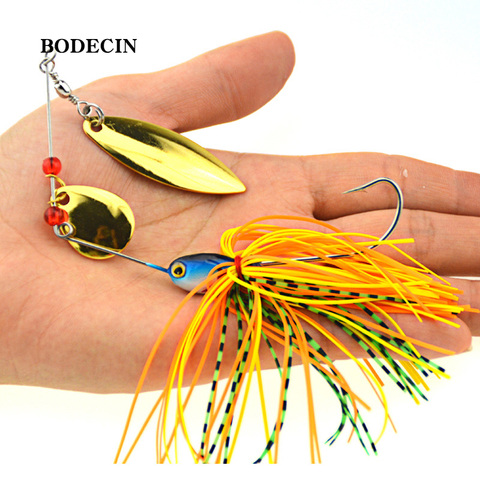 1PS Fishing Lure Wobblers Lures Wobbler Spinners Spoon Bait For Pike Peche Tackle All Artificial Baits Metal Sequins Spinnerbait ► Photo 1/6