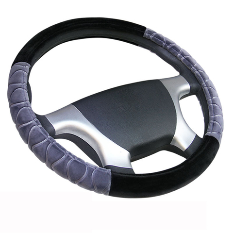 Super Soft Winter Warm Plush Car Truck Steering Wheel Cover Steering-Wheel Diameters 36 38 40 42 45 47 50CM 7 Sizes to Choose ► Photo 1/6