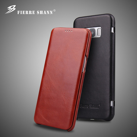 New Fashion Genuine Leather Flip Cover Case for Samsung Galaxy S8 Plus / S8+ S8 G950 G955 High Quality Brand Original Exquisite ► Photo 1/6