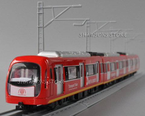 Diecast Train Model Toys 65cm Locomotive & Carriage Rail Station Playset Pull Back w/ Sound & Light ► Photo 1/6