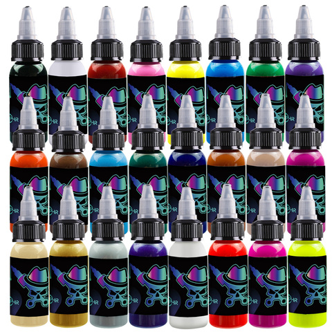 OPHIR Airbrush Acrylic Paint DIY Ink Airbrush DIY Acrylic Pigment Ink for Model Shoes Leather Painting 24 Colors for ChooseTA005 ► Photo 1/6