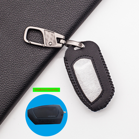 DXL4950 Praise Soft 100% Leather Key Case Cover Car Alarm System for Pandora DXL 4950 DX-90BT DX-91 DX9X TTS LCD Remote Control ► Photo 1/6