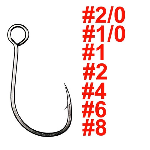 100 pcs big eye fishing hook Big Hole hook Crank hook Barbed fishhook fishing tackle fish hook single Hook ► Photo 1/1