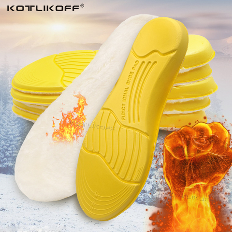 Keep Warm Heated Cashmere Thermal Insole For Feet Thicken Soft Breathable Winter Sport Shoes Insert For Man Woman Boots Pad Sole ► Photo 1/6