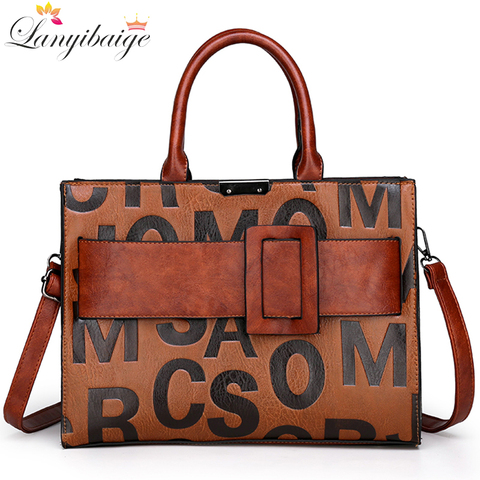 2022 New PU Leather Handbags Fashion Ladies Shoulder Messenger Bags Tote Bag Luxury Brand Handbags Designer Bags for Women ► Photo 1/6