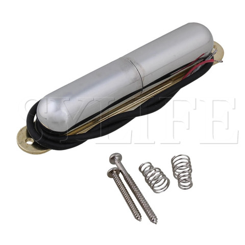 Brass Split Tube lipstick Guitar single pickup Plate Chrome ► Photo 1/3