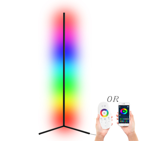 Phone App Control Rgb Led Floor Lamp Nordic Decoration Home Living Room Bedroom Standing Garden Party Atmosphere Light ► Photo 1/6