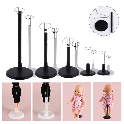 Adjustable Metal Doll Stand White/Black Doll Dummy Puppet Wrist Stand Holder Display Bracket Support Dollhouse Accessories Toy ► Photo 1/6