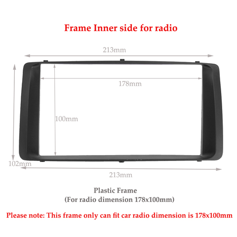 For Toyota Corolla 2003 2004 2005 2006 2 Din Car Stereo Radio Audio Dashboard DVD CD Fascia Plate Panel Frame Replacement ► Photo 1/6