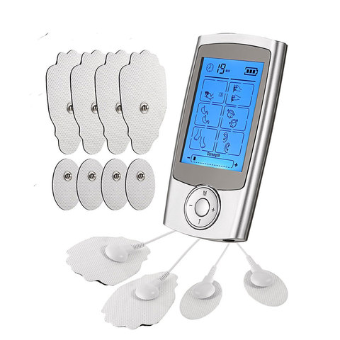 Rechargeable 16 Modes Electronic Pulse Massager EMS TENS Unit Muscle Stimulator Pain Relief Therapy with 12pcs Electrode Pads ► Photo 1/6