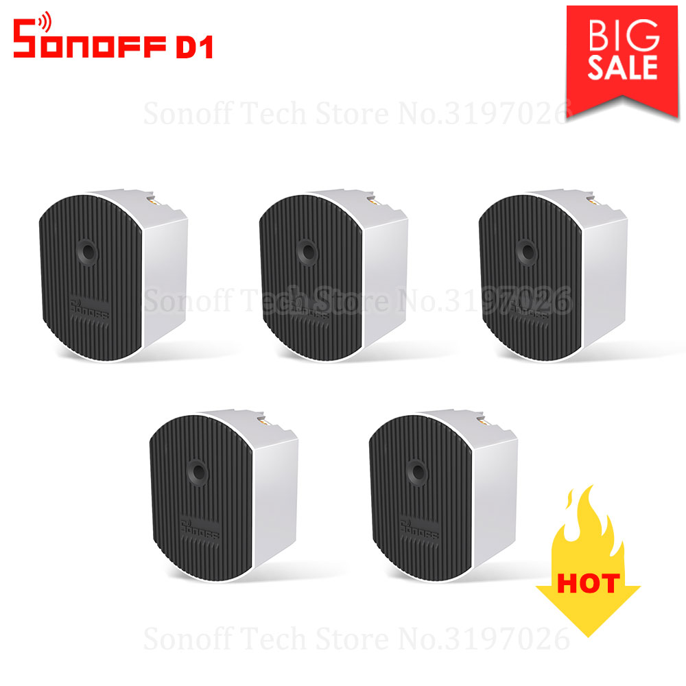 Sonoff D1 Smart Dimmer 433Mhz RF Controlled WiFi Switch Adjust Light  Brightness via eWeLink APP Compatiable Google Home Alexa