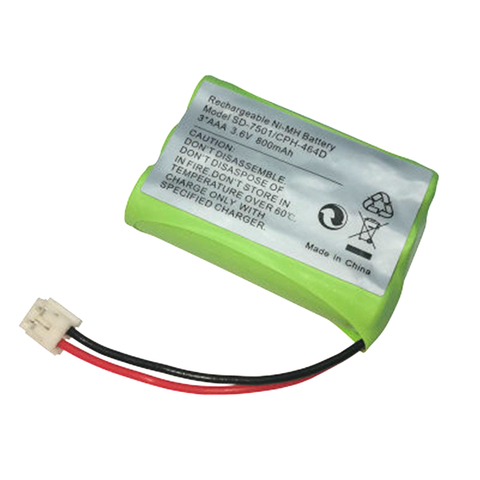 Ni-MH 800mAh 3.6V Replacement Cordless Home Phone Battery for Motorola SD-7501 V-Tech 89-1323-00-00 AT & T Lucent 27910 ► Photo 1/2