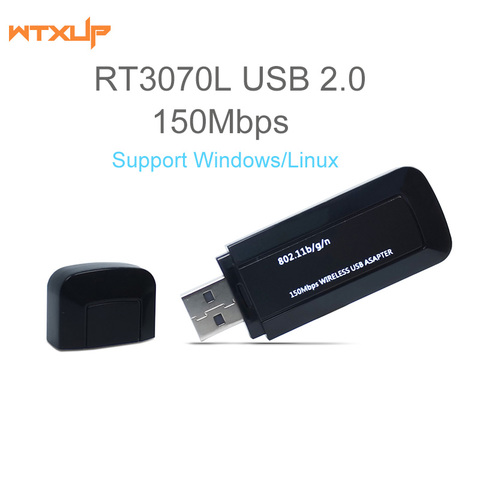 Mini 150Mbps USB Wifi receiver RT3070L Wireless Network WLan Card USB2.0 Adapter Lan Dongle for Desktop PC Laptop ► Photo 1/6