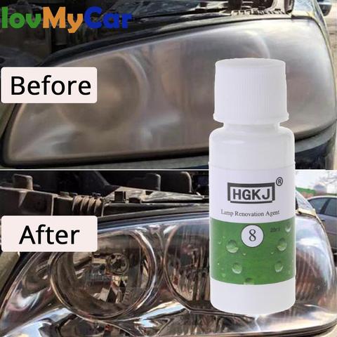 20ml/50ml HGKJ-8 Auto Car Accessories Polishing Headlight Agent Bright White Headlight Repair Lamp Cleaning Window Glass Cleaner ► Photo 1/6