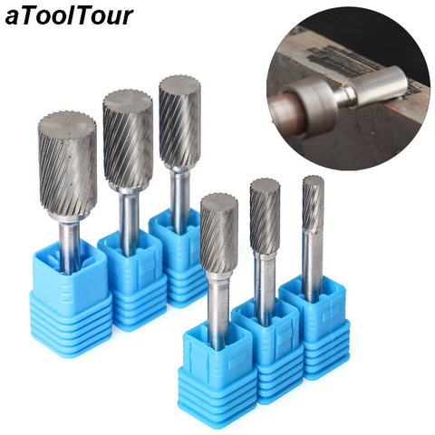 Style A Carving Grinder Abrasive Tools Single Cut Tungsten Steel Rotary File Carbide Burr Milling Cutter Drill For Metal 3-16mm ► Photo 1/6