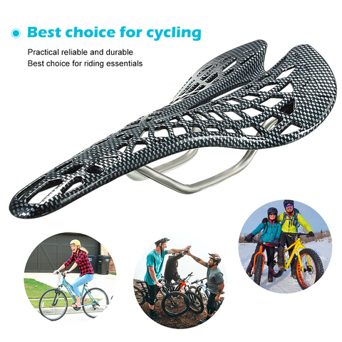 Mountain Road Bicycle Seat Saddle Carbon Fiber Racing Bike Riding Hollow Saddle Seats Bike Cycling Parts MTB Cycling Equipment ► Photo 1/6