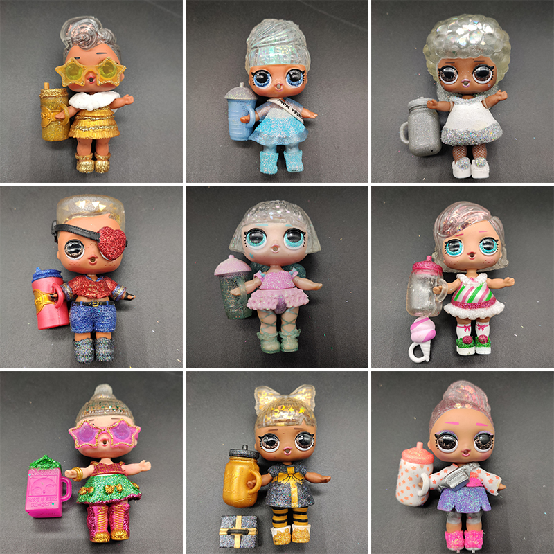 1 set LOL Dolls Original 8cm Girl Sister Suit Children's DIY educational  Toy Gift