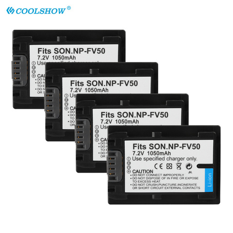 NP-FV50 NP FV50 NPFV50 NP-FV30 NP-FV40 Camera Battery 1050mAh For Sony HDR-CX150E HDR-CX170 HDR-CX300 Batterie ► Photo 1/6