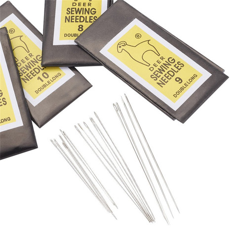 Pandahall 10 bags (25pcs/bag) 52x0.5mm Iron Beading Sewing Needle Darning Needles for Bracelets Necklace Stringing hole: 0.35mm ► Photo 1/6