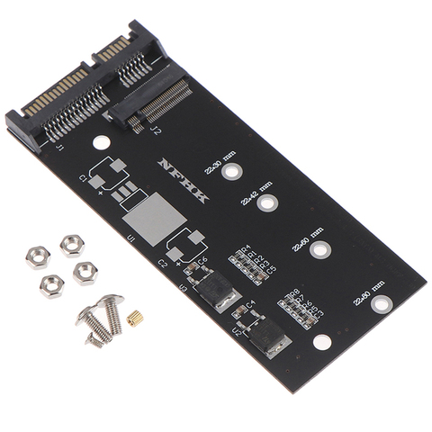 New Upgraded Kit for SATA revision I/II/III (1.5/3.0/6.0 Gbps) M.2 NVME SSD Convert Adapter Card NVME/AHCI SSD ► Photo 1/6