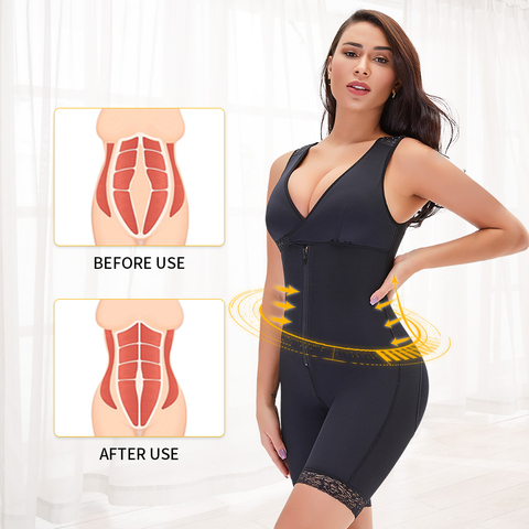 Fajas Women's Binders and Shapers Waist Trainer Corset Butt Lifter Slimming Underwear Bodyshaper Lingerie Modeling Strap Tummy ► Photo 1/6