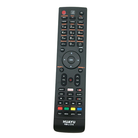 UNIVERSAL SMART TV Remote Controller for Mitsonic Mitsun MYSTERY Master-g ONIDA RECONNEECT ROLSEN RCA PARS BBK BGH ► Photo 1/5