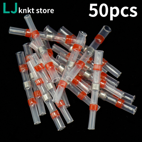 10/20/50PCS Heat Shrink Soldering Sleeve Terminals Insulated Waterproof Butt Connectors Kit Electrical Wire Soldered Terminals ► Photo 1/6