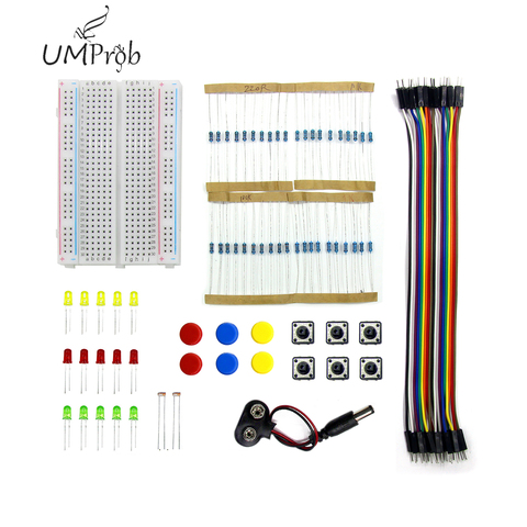 Starter Kit Uno R3 Mini Breadboard LED Jumper Wire Button for arduino Diy Kit school education lab ► Photo 1/6