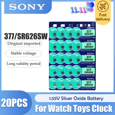 Sony SR626SW - 377 Button - Watch Battery (5 Pack)