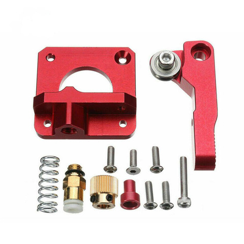 MK8 MK9 Red Extruder For 3D Printer Aluminum Block All Metal Bowden Exruder Kit Right Left Hand 1.75mm Filament CR-7 CR-10 ► Photo 1/6