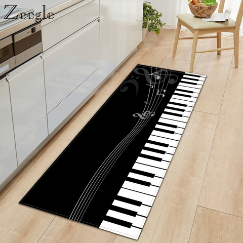 Zeegle 3D Printed Kitchen Carpet Polyester Living Room Decor Rug Kids Room Play Rug Bedside Floor Mat Water Absorption Foot Rug ► Photo 1/6