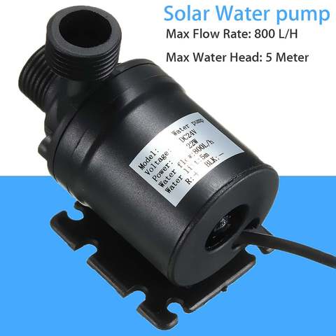 800l/h 5m Dc 24v Solar Brushless Motor Water Circulation Submersible Water  Pump