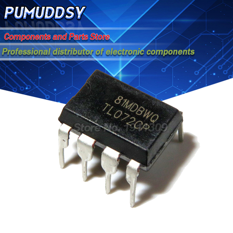 10PCS TL072CP TL072 Dual Operational Amplifier DIP-8 ► Photo 1/1