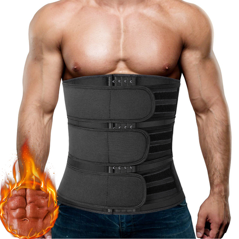 Men Waist Trainer Slimming Body Shaper Fitness Belt Weight Loss Fat Burning Sport Girdle Sweat Trimmer Workout Cincher Shapewear ► Photo 1/1