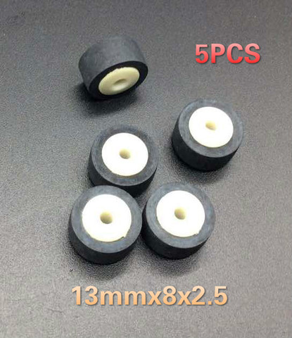 5pcs 13mmx8x2.5 car retractor press belt pulley deck audio pressure recorder cassette deck pinch roller tape Card Seat Stereo ► Photo 1/6