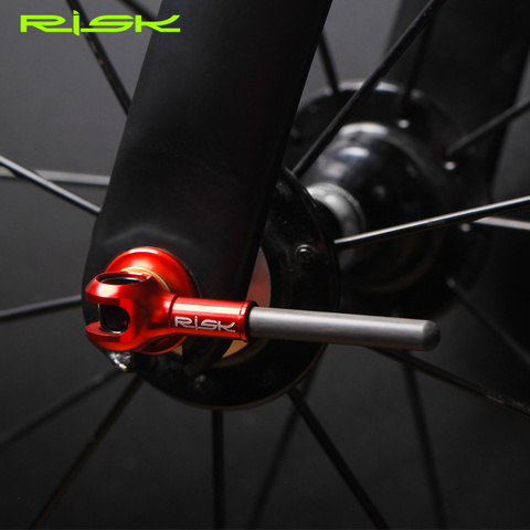 Risk Ultralight Titanium Ti Bicycle Quick Release Skewers Lever For 100/135mm MTB 100/130mm Road Bike ► Photo 1/6