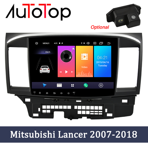 AUTOTOP 2Din Android 9.0 Car Multimedia Player for Mitsubishi lancer x 2007-2022 Radio GPS Navigation Bluetooth 4G Wifi No DVD ► Photo 1/6