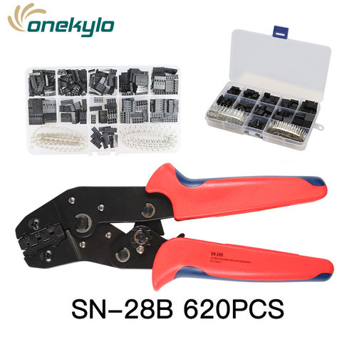 SN-28B crimping plier 0.25-1mm² with 620pcs Dupont Connector 2.54mm, Dupont Cable Jumper Wire Pin Header Housing Kit ► Photo 1/4