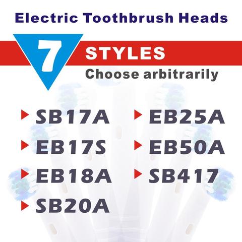 4/8pc Replacement Toothbrush Heads for Oral B Cross Floss Action Precision Soft Bristle Electric Tooth Brushes Head 3D Precision ► Photo 1/4