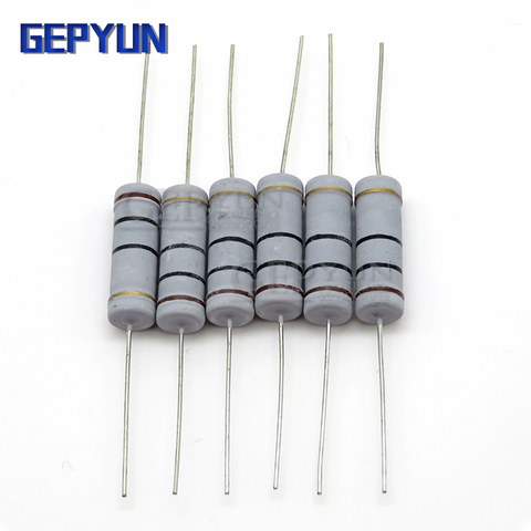 10pcs 5W Carbon Film resistor 5% 1R ~ 1M 2.2R 10R 22R 47R 51R 100R 150R 470R 1K 4.7K 10K 47K 10 22 47 51 100 150 Ohm resistance ► Photo 1/1