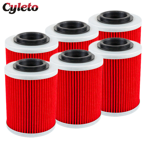 2/4/6 Pcs Cyleto Motorcycle Oil Filter for BRP CAN-AM Outlander MAX 330 400 L 450 500 570 650 Renegade 800 850 1000 800R 1000R ► Photo 1/6