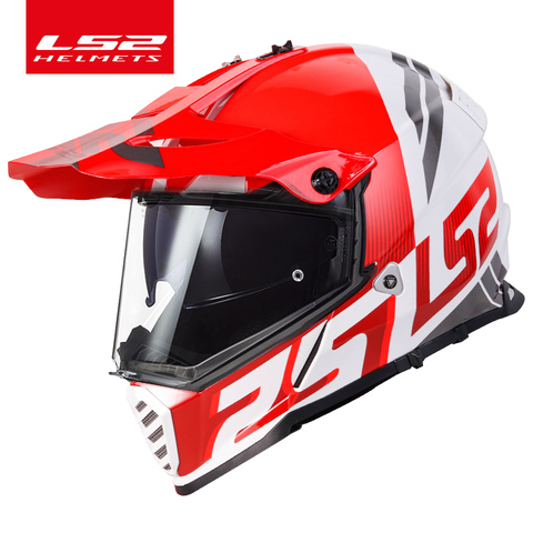 LS2 PIONEER EVO off-road motorcycle helmet double lens ls2 mx436 motocross helmets capacete casco casque ► Photo 1/3