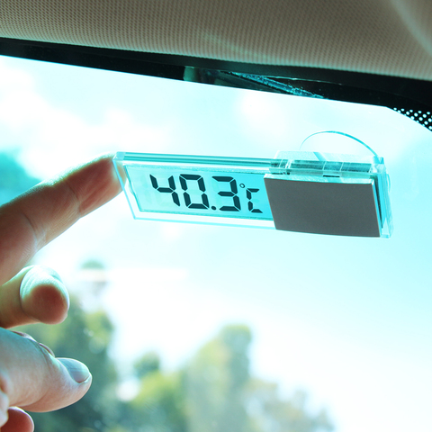 1Pcs Smart Car LCD Digital Thermometer Accessories For Renault Clio Logan Megane Koleos Scenic Dacia Duster kaptur fluence ► Photo 1/5