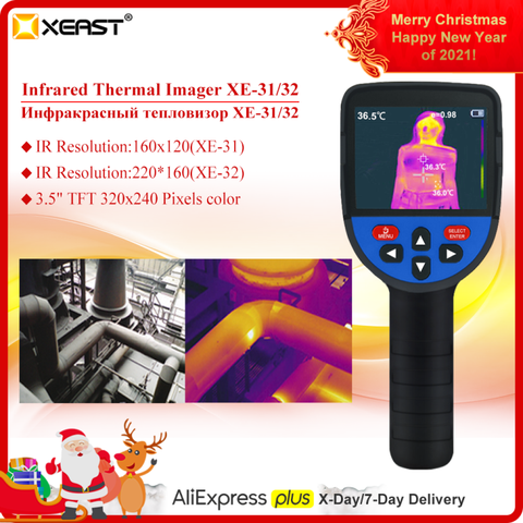 Fast delivery  XEAST 3.5-Inch Large Screen Infrared Handheld Thermal Camera HD Image XE-31 160*120 / XE-32 220*160 ► Photo 1/5