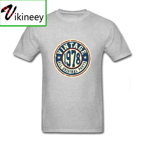 Camisetas Retro Classic 40th Birthday Gift Vintage 1978 All Original Parts T Shirts Men Casual Custom Cotton Comfortable t-shirt ► Photo 1/4