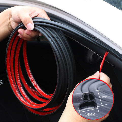 4M 8M 16M 25M Car Styling Door Seal Sound Insulation Car Door Sealing Strip Rubber Weatherstrip Edge Trim Noise Insulation Strip ► Photo 1/6